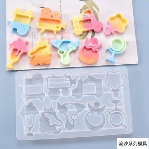 Transparent Silicone Mould Dried CarResin Decorative Craft DIY Quicksandbox collectio Mold epoxy resin molds for jewelry