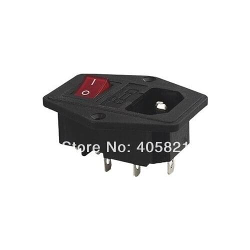 AC power socket+rocker switch,fuse switch,ac inlet