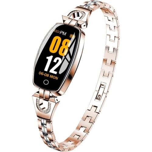 10 pcs New Women Smart Watch Y9 Fashion Womens Smart Bracelet Heart Rate Monitoring reminder Fitness blood pressure PK H8 DHL