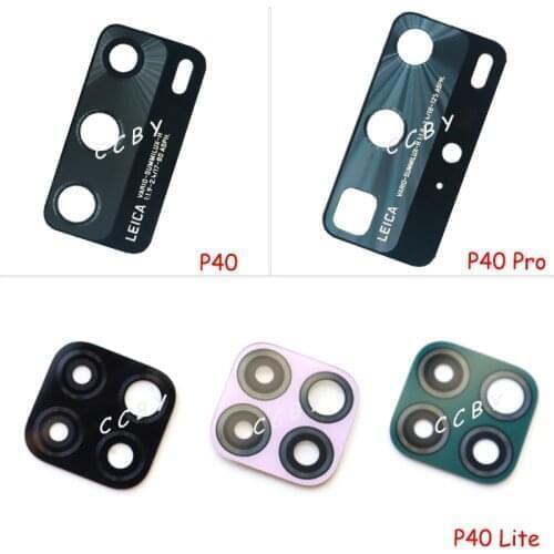 100pcs Rear Back Camera Glass Lens Cover For Huawei P40 Pro P40 Lite With Ahesive Sticker Replacement Parts