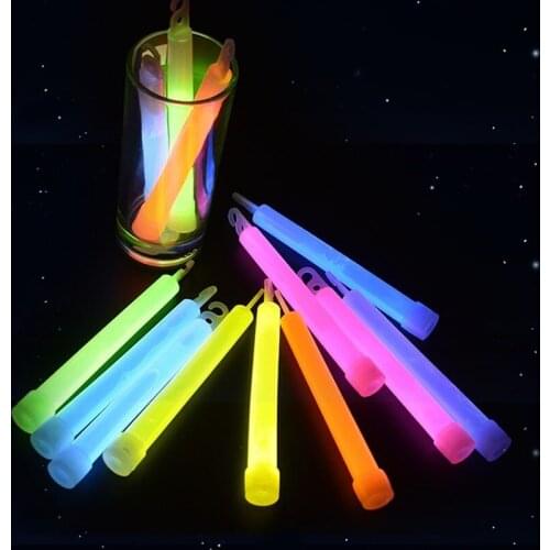 6" Hook Light Stick Outdoor Luminous Illumination Glow Sticks for Party Cheer Concert Decor Camping Emergency Diving Rescue