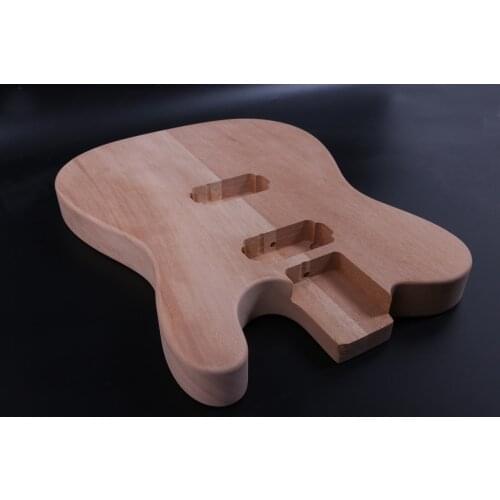 TL Style Unfinished Fit Diy Electric Guitar Body Mahogany wood Diy Electric Guitar Project Hand-made