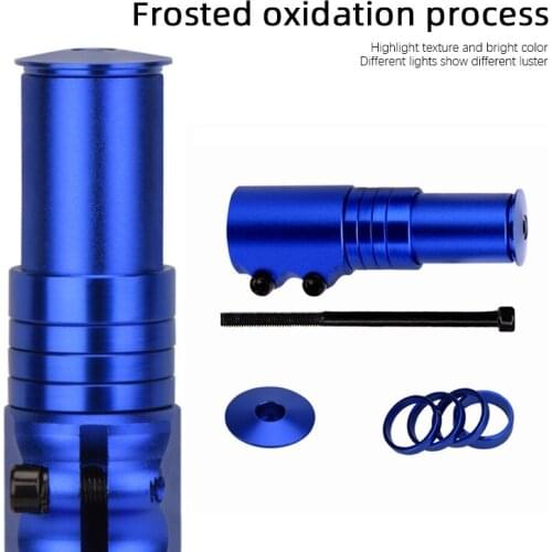 Bicycle Handlebar Extender Fork Stem Rise Up Extension Heads Up Black Bike 12cm Fork Extender MTB Mountain Bikes Accessories