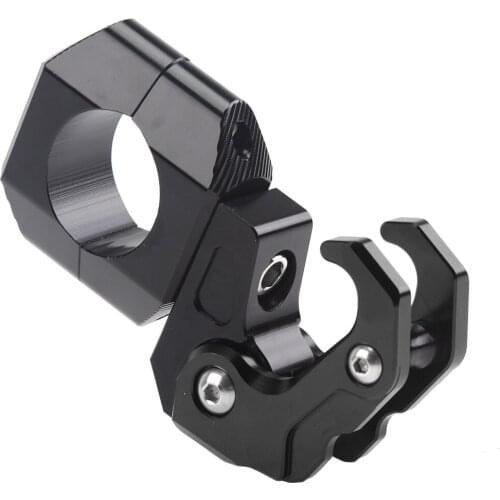 Universal Motorcycle hook aluminum alloy electric bike hook with 22mm crossbar base helmet hook luggage storage