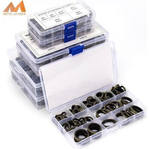 162PCS High Pressure Sealing Gasket Washer O-Ring Socket M6 M8 M10 M12 M14 M16 M18 M20 M22 M24 M27 M30 O Ring Seal Spare Kit