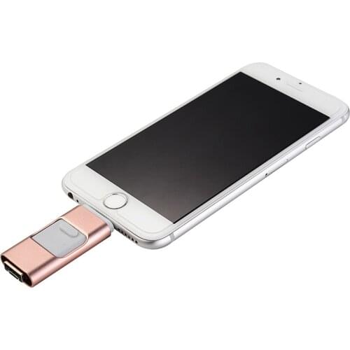 USB Flash Drives Compatible iPhone/iOS/Apple/iPad/Android & PC 128GB [3-in-1] Lightning OTG Jump Drive 3.0 USB Memory Stick