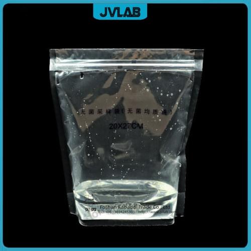 Vertical Sterile Homogeneous Bag With Sealing Strip 20cm*27cm Aseptic Sampling Bag For 1.5L Sampler Homogenization PE Bag 100pcs