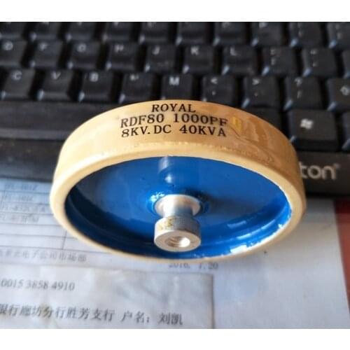 RDF80 1000PF 8KV.DC 40KVA high-frequency machine high-voltage ceramic ceramic capacitor