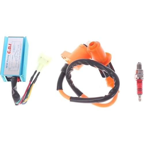 High performance Motorcycle Racing 6pin CDI Bobine Bougie Set Fit for Gy6 150cc 125cc 50cc Scooter Motor Parts