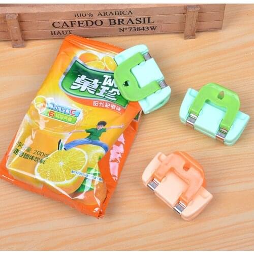 2Pcs Portable ABS Practical Food Sealing Very Strong Clamp Clip Powder Food Package Bag Clip