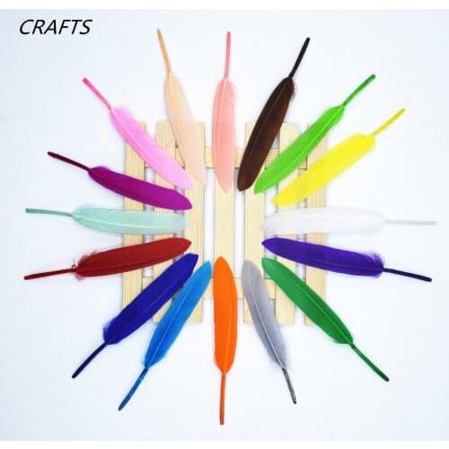 2018 The new 200 pcs beautiful duck feather 10-16CM / 4-6 inch DIY jewelry decorative accessories
