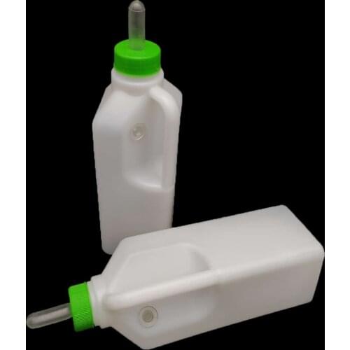 6PCS Small Pet Dog Piglet Puppy Goat Lamb Alpaca Silicone Nipple Drinker Plastic 850ml Milking Bottle Milk Livestock Veterinary