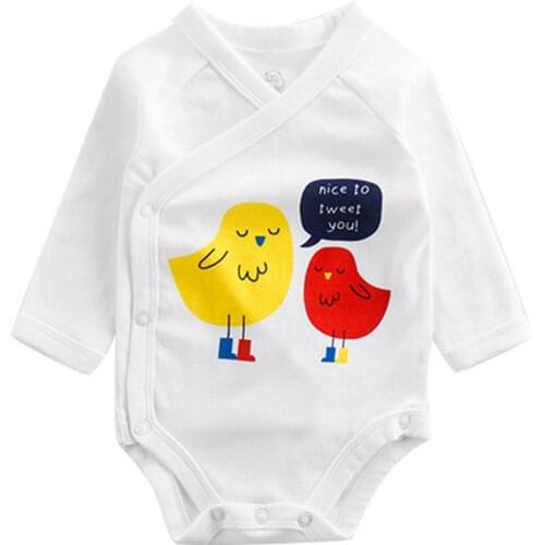 New born babys one-piece babys climbing suit spring and autumn cotton long sleeve going out clothes bag fart one-piece