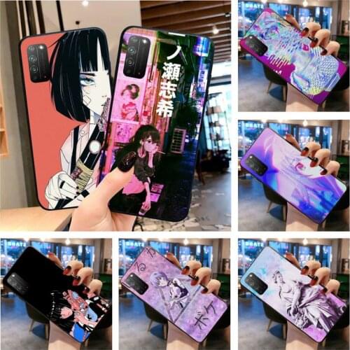 Vaporwave Glitch Anime Phone Case for Huawei Honor 30 20 10 9 8 8x 8c v30 Lite view 7A pro