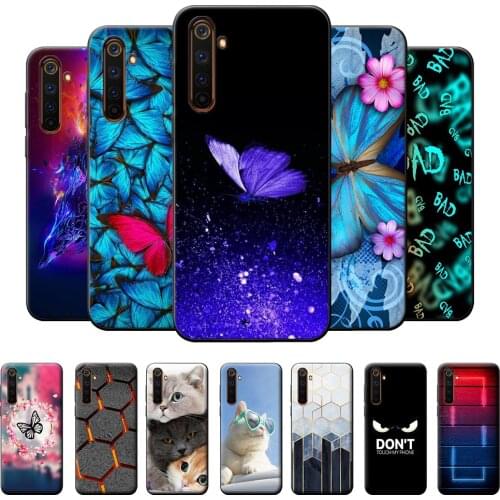 For Realme 6 Case Back Cover For Realme 6 Soft Silicone Phone Case For OPPO Realme 6 Fashion Protective TPU Case Realme 6 Bumper