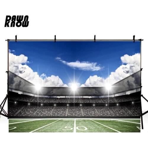 DAWNKNOW Blue Sky Field Photography Background Photocall Court For Children Backdrop For Photo Studio Customize G260