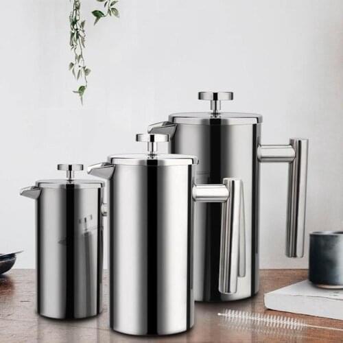800/1000ml Tea Filter Plunger French Press Large Capacity Coffee Pots Coffeeware Kitchen Tools Coffee Percolator