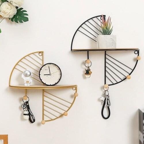 TV Background Wall Hanger Wall Shelf Wall-mounted Bedroom Balcony Bedside Wall Creative Flower Stand