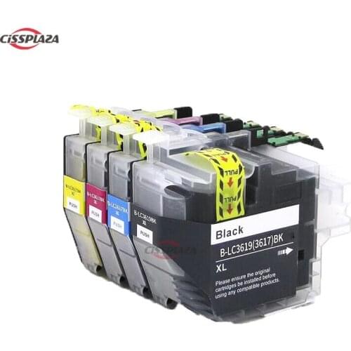 CISSPLAZA 4PCS ink Cartridges LC3619 LC3619XL compatible for Brother MFC- J2330DW J2730DW J3530DW 3930DW printer full ink