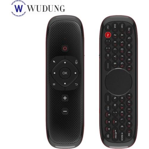 W2 Colorful Keyboard Universal 2.4GHZ Wireless Infrared Remote Control With Voice Function Fly Air Mouse For Android TV Box/PC