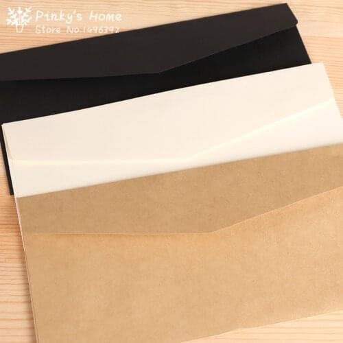 10 pieces/lot) Kraft Envelopes European Classical Retro Paper Envelope Blank Envelops 11*22cm