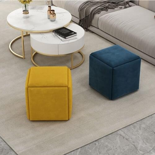 Living Room Furniture Folding Chair Small Bench Creative Stool Tea Table Combination Chairs Portable And Multifunctional Ottoman