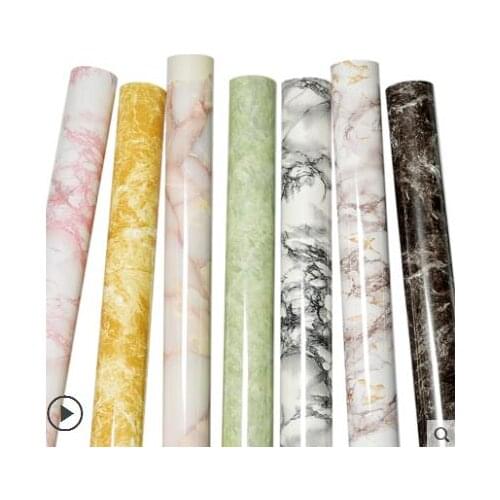 Marble Vinyl Film Self Adhesive Wallpaper for Bathroom Kitchen Cupboard Countertops Contact Paper PVC Waterproof Wall Stickers