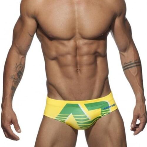 Printing Mens Swimwear 2021 Sexy Summer Swimsuit Briefs Low Waist Bathing Suit Bulge Beach Wear Fashion Short Sport Homme Swim