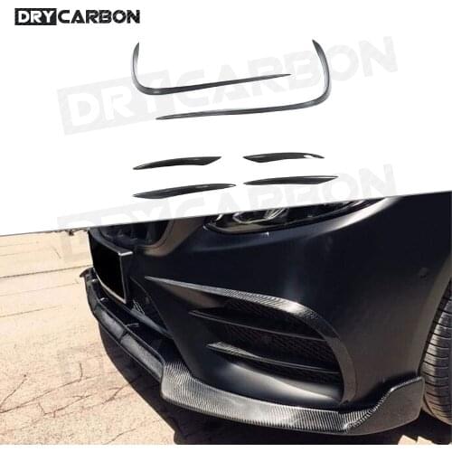 Carbon Fiber Front FogLamp Air Vent Cover Trim Frame Strips For Mercedes Benz E Class W213 Sport 2017-2019