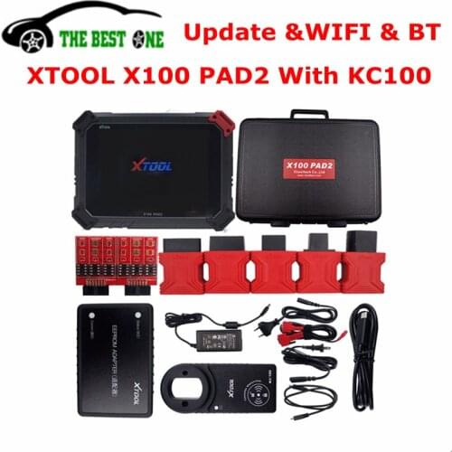 Original XTOOL X100 PAD2 Pro With KC100 Auto Key Programmer EEPROM DPF EPB EPS Odometer Oil TPMS X100 PAD 2 WIFI Diagnostic Tool