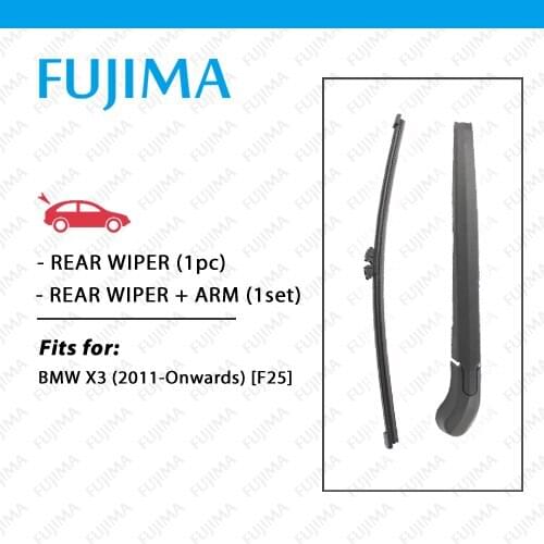 Rear Wiper Blade and Arm for BMW X3 F25 (2011-Onwards) Rear Windscreen Wiper Rear Wiper Arm