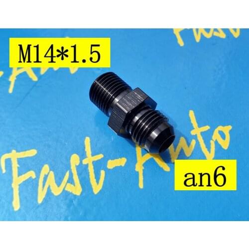 Male M14 P1.5 M14*1.5 M14 x 1.5 to 6an an6 an 6 male adaptor adapter Fitting