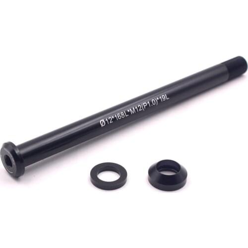 Ultralight Mountain Bike Axle Quick Rlease Lever 142*12*168L*M12(P1.0)*19L Bike Barrel Shaft The total length of 168 mm
