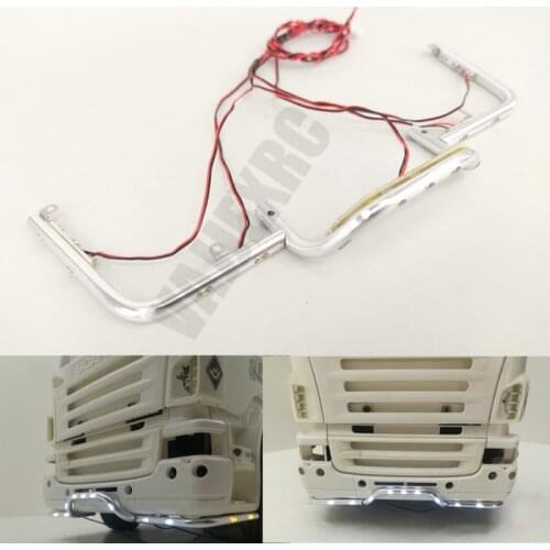 Front Bumper LED Light Bar DIY Kit 3V for Tamiya 1/14 Scale RC Scania R470 R620