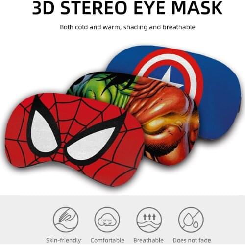 Unique Design For Anime Fans Personality Cartoon Fighting Sleeping Eye Cover Light Proof Blindfold Sleep Therapy For Children