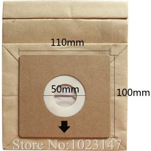 Universal Pallet Size About 110mm*100mm Caliber 5cm Vacuum Cleaner Dust Filter Bags