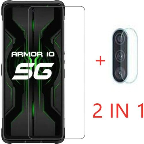 2in1 Phone glass for Ulefone Armor 10 5G camera lens screen protector for Ulefone Armor 10 protective glass films