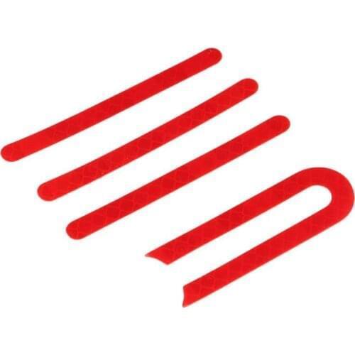 Front Rear Wheel Cover Protective Shell Reflective Sticker for M365 Electric Scooter Electric Scooter Skateboard Parts Red