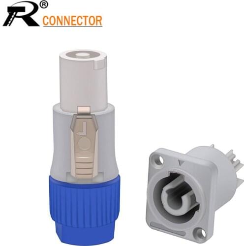 1pc Male & Female in pair Power connector Type A NAC3FCA+NAC3MPA-1 Chassis Plug Panel adapter 4 Pin Speaker Connector