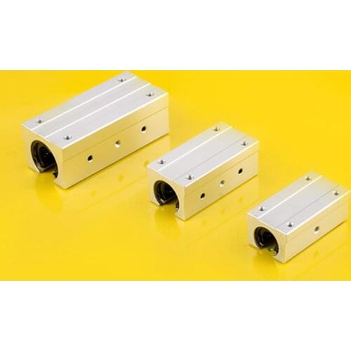 1pcs SBR16LUU SBR20LUU SBR25LUU SBR30LUU aluminum block Linear motion ball bearing slide block match use SBR linear guide rail