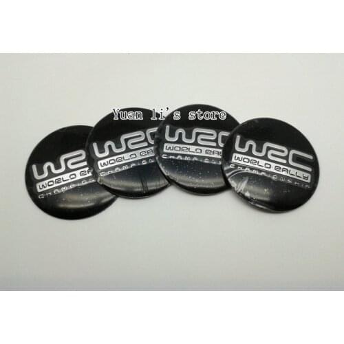 10 Set(1 Set=4pcs) WRC Wheel Center Hub caps hubcap Emblem Sticker decal black Car Styling