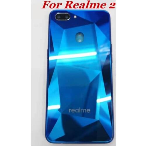 10 pcs 100% Original For Oppo Realme 2 Back Housing Back Cover With camera len Battery Case with logo For Realme 2 Replacement