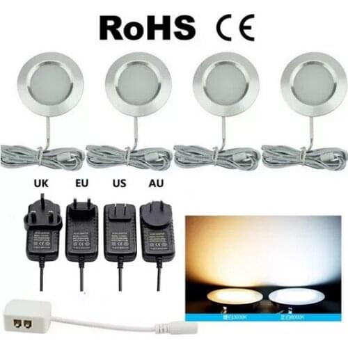 12V Low Voltage Ultra-Thin Concealed Mini LED Downlight LED Display Cabinet Light Kitchen Cabinet Light With 2M Terminal Wire