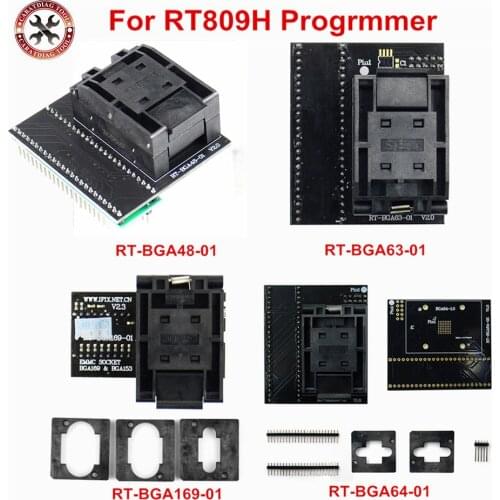 2021 Original BGA63 BGA64 BGA48 BGA169-01 Programmer Adapter Socket For RT809H EMCC Nand Flash Programmer Free Shipping