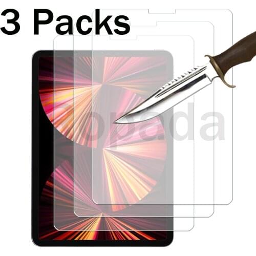 3 Packs Tempered glass screen protector for iPad pro 11 2021 version 11'' tablet protective film