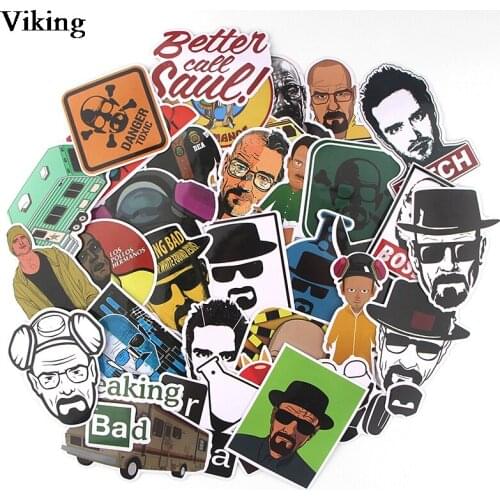 34 Pcs/set Breaking Bad Sticker TV Show PVC Stickers Stickers For Notebook Diary Sticker Luggage Laptop Skateboard Sticker G0465