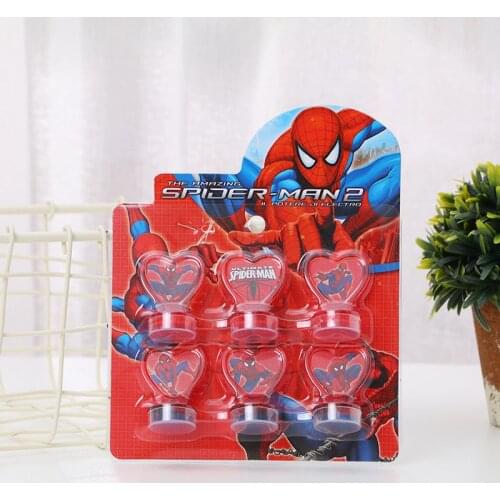 6pcs/Set Kids Toy Stamps Frozen Cars Princess Spiderman Mickey Kids Seal For Scrapbooking Stamper DIY Painting Photo Album Decor