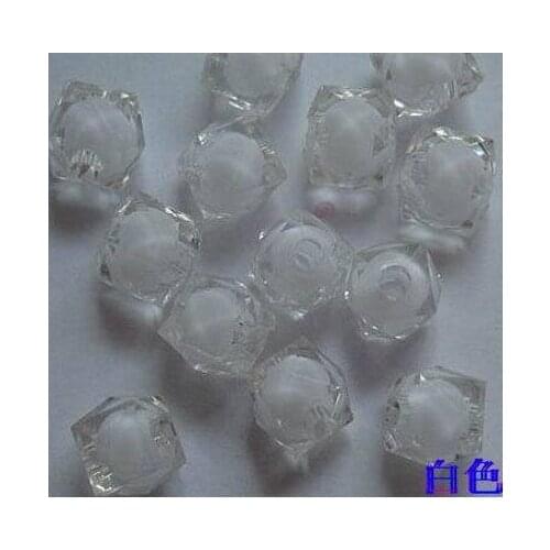 DIY art crafts &sewing material acrylic beads transparent 12MM square beads 01