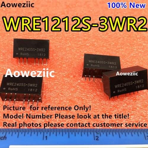 Aoweziic 2PCS/lot WRE1212S-3WR2 WRE1212 New Original SIP7 Input: 9-18V Dual Regule Output: +12V 0.12A,-12V -0.1A DC-DC Isolate
