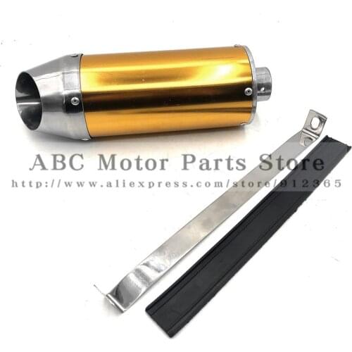Free shipping Pit Dirt Bike 28mm grey Aluminum Exhaust Muffler For Chinese 50cc -125cc TTR KLX CRF Moped Scooter Motocross